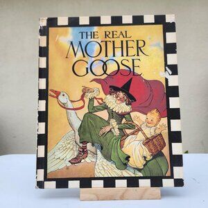 VINTAGE The Real Mother Goose Rhyme Book Children's Poem Book hardcover 1968  In
